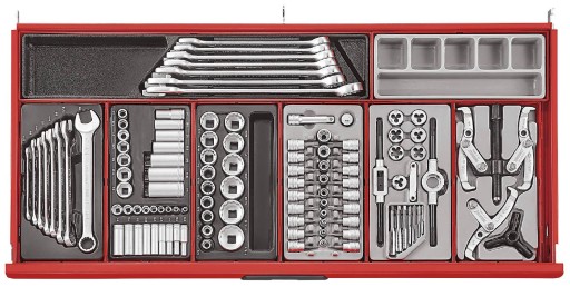 Инструментальная тележка, инструментальный шкаф на 622 элемента Teng Tools
