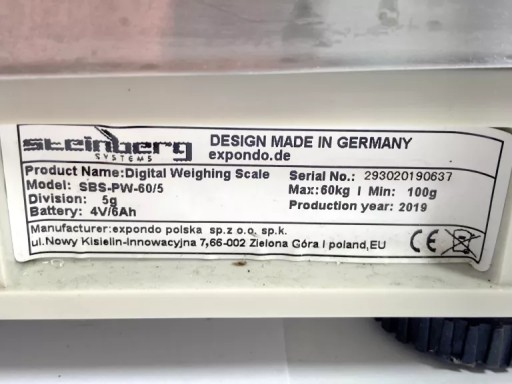 ПРОВЕРЬТЕ ВЕСЫ 60КГ/Г ЖК STEINBERG SBS-PW-60/5 - НЕИСПРАВНОСТЬ!!!