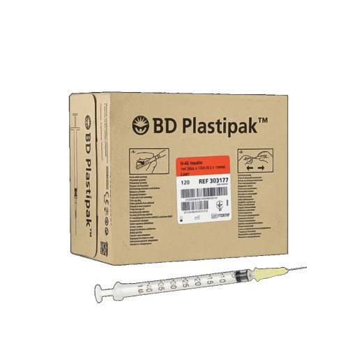 BD PLASTIPAK 303177 Шприц инсулиновый 0,3х13 120 шт.