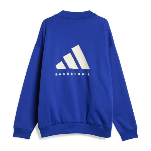 Bluza koszykarska adidas One Fleece Niebieska IX1963 S