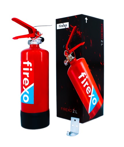 2x 2-литровых огнетушителя Firexo — двойная эффективность, на которую можно рассчитывать!