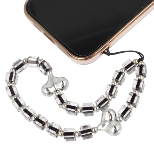 Кулон Quick Phone СЕРДЦЕ СЕРЕБРЯНЫЕ БУСИНЫ