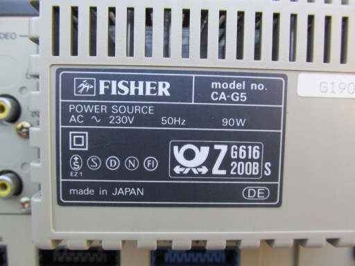 Стереоусилитель FISHER CA-G5 2.0, усилитель, маленький, аккуратный. Сделано в Японии