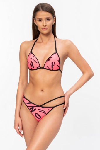 Розовые плавки бикини R-образной формы MOSCHINO SWIM 2 IT