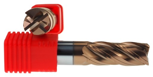 ТВЕРДОСПЛАВНАЯ РЕЗА VHM 4 НАКОНЕЧНИКА FI 5 ММ ​​55HRC TiN+Si
