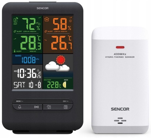 Беспроводная метеостанция Sencor SWS 7300 с часами