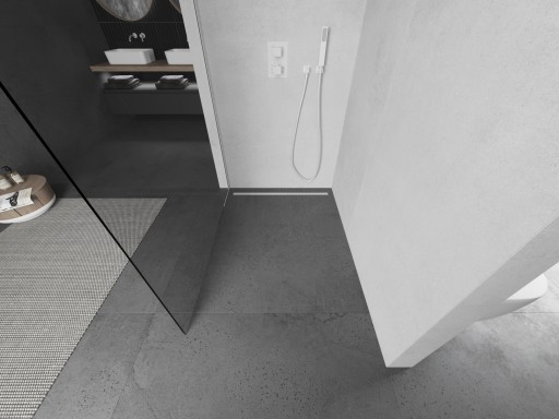 MEXEN KIOTO L ŚCIANKA PRYSZNICOWA WALK-IN 95 x 200 CM BIAŁA szkło 8 mm