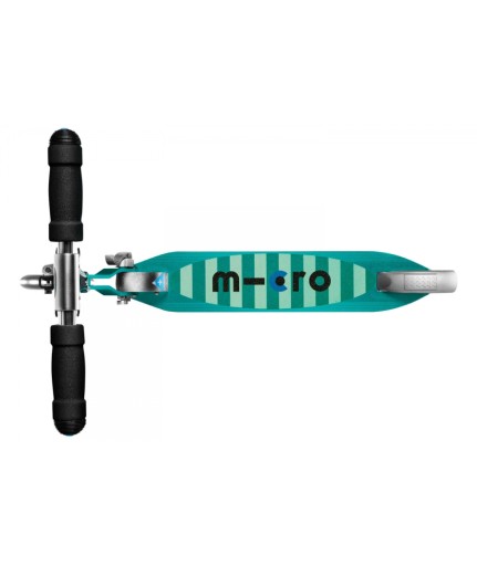 Классический самокат Micro Sprite Petrol Stripe со светодиодной подсветкой