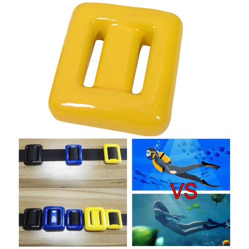 Прорезиненные желтые гири Scuba D, 500 г.