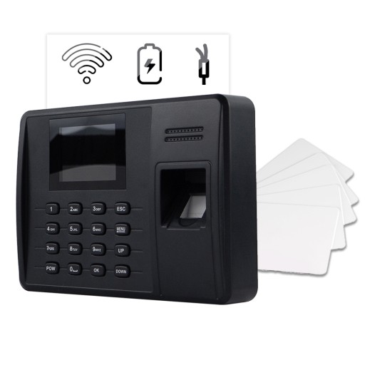 РЕГИСТРАТОР РАБОЧЕЕГО ЧАСА IC WIEGAND WIFI WEB P2P + 15 RFID-КАРТ С КОДОМ