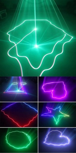 Лазерный линейный сканер RGB мощностью 500 МВт DMX-проектор для свадебной вечеринки