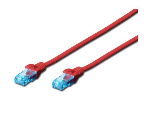 Сетевой кабель PatchCord Cat 5e RJ45 0,25, красный