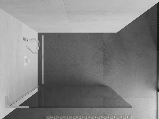 MEXEN KIOTO L ŚCIANKA PRYSZNICOWA WALK-IN 95 x 200 CM BIAŁA szkło 8 mm