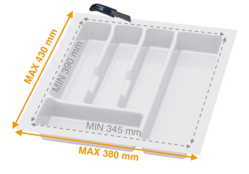 ВСТАВКА ДЛЯ СТОЛОВЫХ ПРИБОРОВ В ЯЩИК ОРГАНАЙЗЕРА BLUM UNI 45