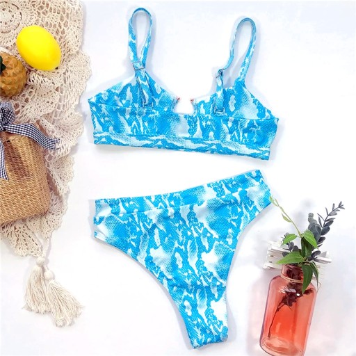 STRÓJ KĄPIELOWY KOSTIUM BIKINI skóra węża r. M # B1m