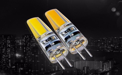 G4 Żarówka LED COB 6W 12V - biała ciepła, MINI