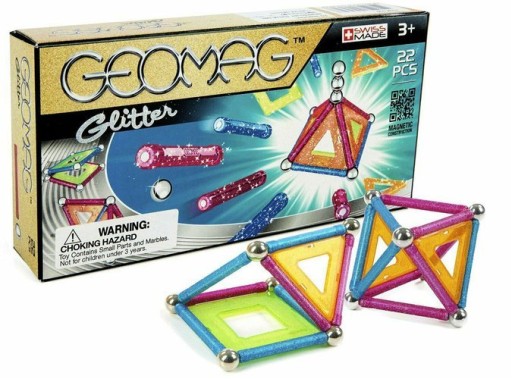 МАГНИТНЫЕ БЛОКИ GEOMAG БЛЕСКОВЫЕ ПАНЕЛИ 22 ЭЛЕМЕНТА