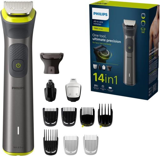 MASZYNKA PHILIPS TRYMER DO BRODY I CIAŁA 14w1 MG7930/15 PREZENT