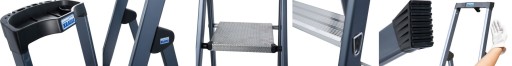 KRAUSE SePro S Анодированная лестница 1x7 124210 3,50 м
