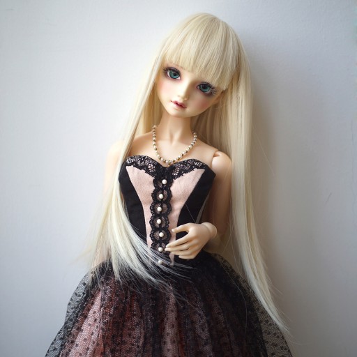 1 шт., золотой парик для куклы Light Dollfie