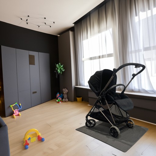 Коврик EVA HOME, защитный коврик для детской коляски 100х70 - СЕРЫЙ