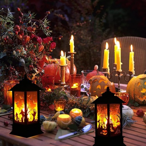 Светящиеся светодиодные свечи LANTERN для украшения ХЭЛЛОУИНА