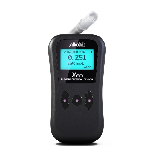 Алкотестер ALKOHIT X60 без загубника АЛЮМИНИЕВЫЙ корпус.