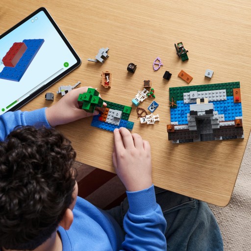 LEGO Minecraft 21261 Замок Волчьей крепости Дрессировщик волков 2 скелета 2 волка