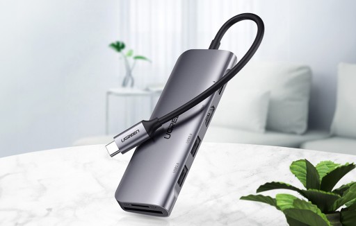 Док-станция UGREEN 100 Вт HUB USB-C HDMI SD