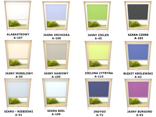 Roleta Dachowa PREMIUM 70 x 110cm przyciemniająca