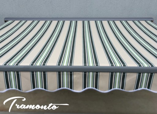 Markiza elektryczna 250x200 Beż-Zielona PREM