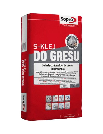 SOPRO S-КЛЕЙ 295 ДЛЯ ПОБЕРЕТИЧЕСКОЙ ГАНЧАРКИ, ГИБКИЙ 22,5 КГ