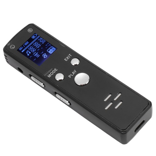 Цифровой диктофон с шумоподавлением, 220 мАч, MP3-плеер, портативный рекордер