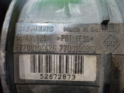 OPEL VIVARO A I 1.9 CDTI 06r przeplywomierz 7700109812