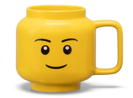 БОЛЬШАЯ КЕРАМИЧЕСКАЯ КРУЖКА LEGO — ДЛЯ МАЛЬЧИКОВ, 530 МЛ