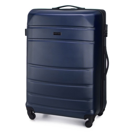 Линия Wittchen Globe 56-3A-653-90 темно-синий чемодан