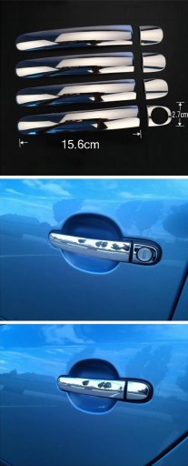 Накладки на дверные ручки Seat Ibiza 4 2008 - 2017 хром