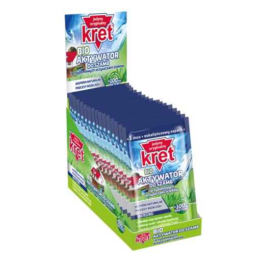Kret BIO Aktywator Bakterie do Szamba i Oczyszczalni 25g 100mld Bakterii