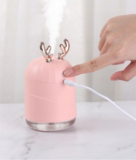 NAWILŻACZ POWIETRZA LED AROMATERAPIA ATOMIZER JELENIE ROGI CRONOS Z FILTREM