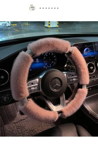 Чехол на руль Зимний плюшевый чехол на руль автомобиля