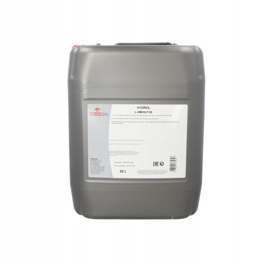 Гидравлическое масло Orlen HYDROL L-HL 68 20л.