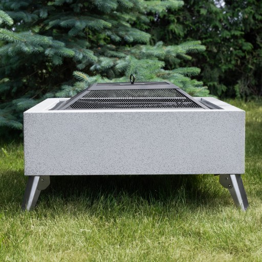 PALENISKO OGRODOWE DUŻE Grill misa do ogrodu POKRYWA RUSZT Nowoczesne