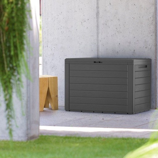 Садовый ящик Prosperplast WOODEBOX, антрацит Емкость: 190 л