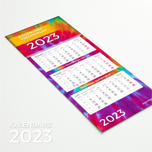 КАЛЕНДАРИ С ДИЗАЙНОМ ПОСТЕРА B2 ПОЛОСЫ x100