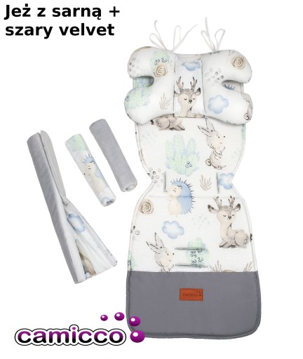 ДВУСТОРОННЯЯ ВСТАВКА ДЛЯ КОМПЛЕКТА ДЛЯ КОЛЯСКИ VELVET