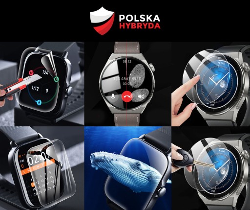 ГИБРИДНОЕ ЗАЩИТНОЕ СТЕКЛО ДЛЯ УМНЫХ ЧАСОВ ДЛЯ HUAWEI WATCH GT 4 46MM