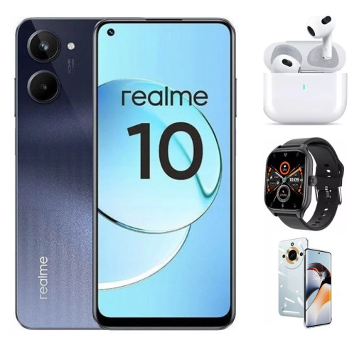 Смартфон Realme 10 8 ГБ/256 ГБ 4G (LTE) черный