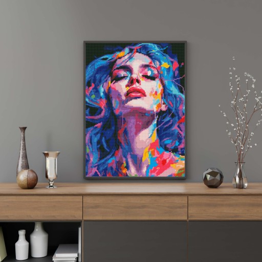 DIAMOND PAINTING 5D z RAMĄ Haft Diamentowy Duży Kreatywny Mozaika 40x50 cm