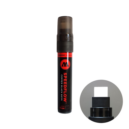 Маркер MOLOTOW Speedflow Copper Black 667PI 15 мм