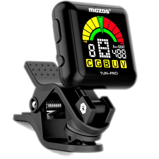 MOZOS TUNER PRO STROIK DO INSTRUMENTÓW STRUNOWYCH GITARY UKULELE DOKŁADNY